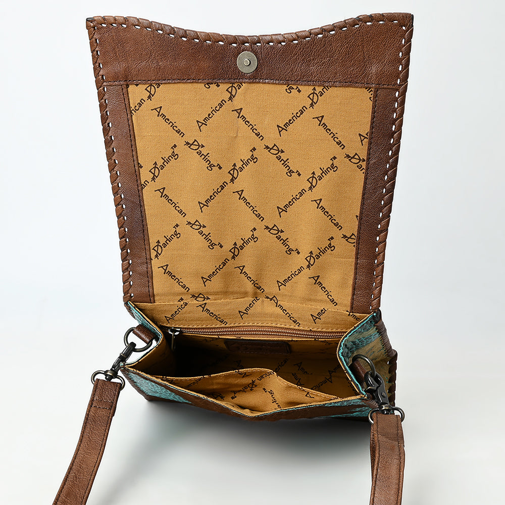 American Darling Tote Crocodile Embossed Genuine Leather