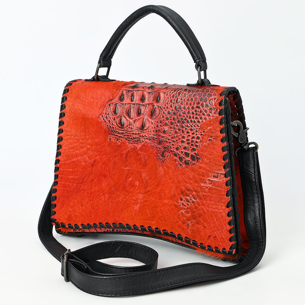 American Darling Tote Crocodile Embossed Genuine Leather