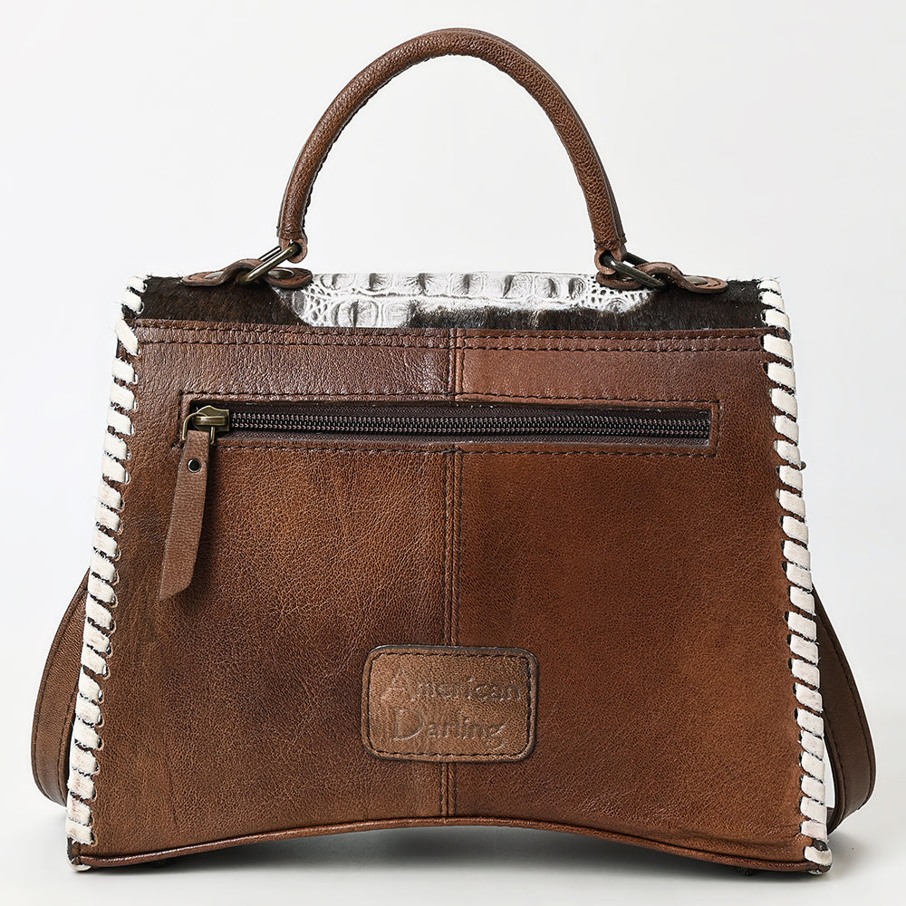 American Darling Tote Crocodile Embossed Genuine Leather