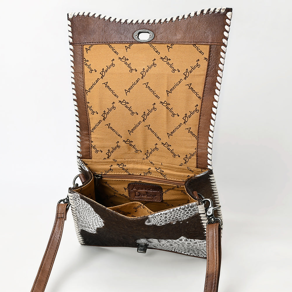 American Darling Tote Crocodile Embossed Genuine Leather
