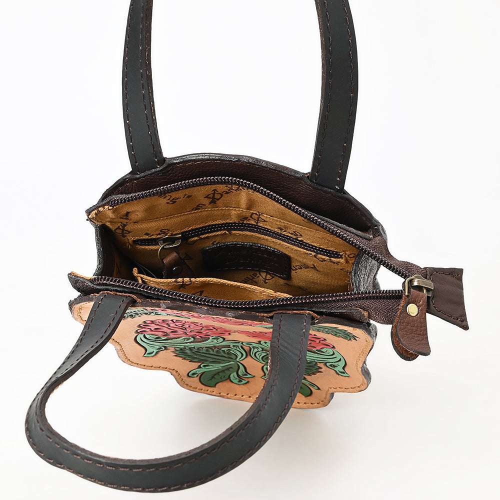 American Darling Hand-Tooled Genuine Leather Tote