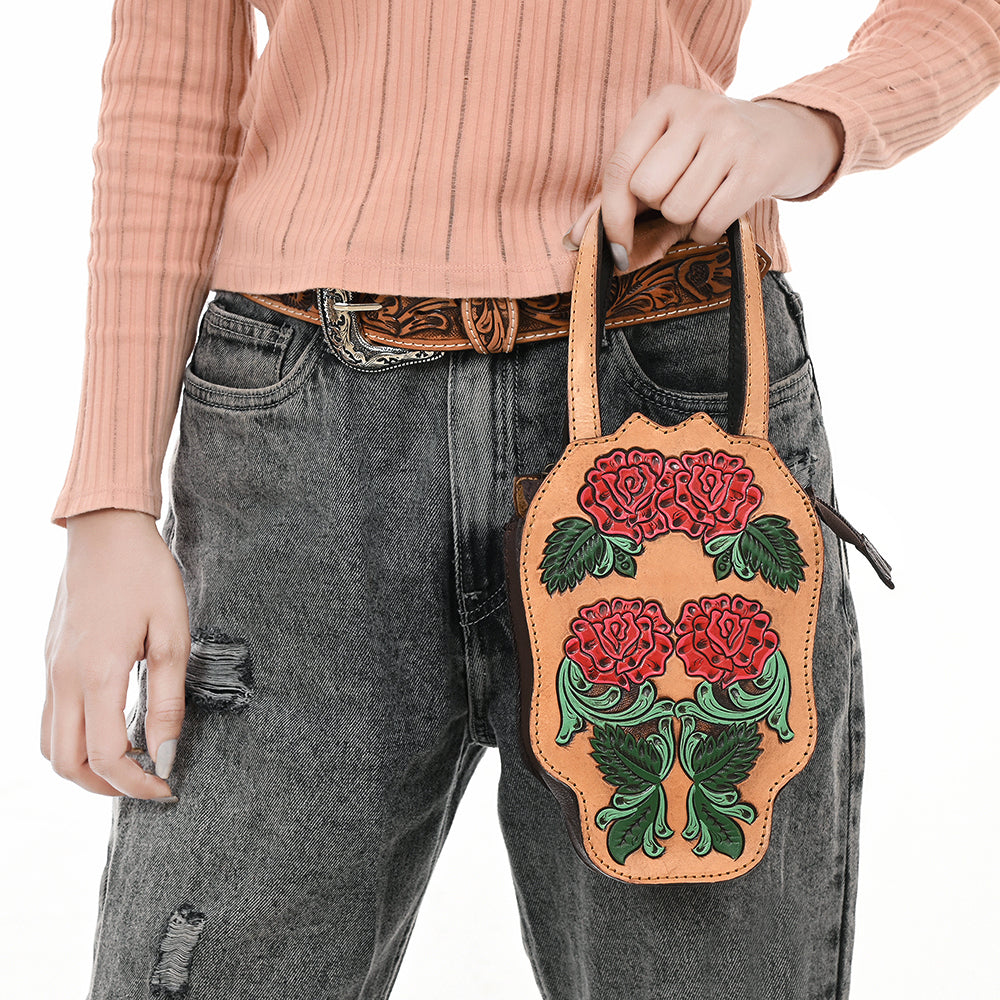 American Darling Hand-Tooled Genuine Leather Tote