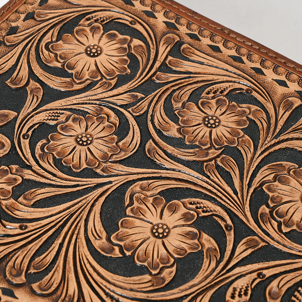 American Darling Jewelry Case Hand Tooled Genuine Leather