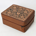 American Darling Jewelry Case Hand Tooled Genuine Leather