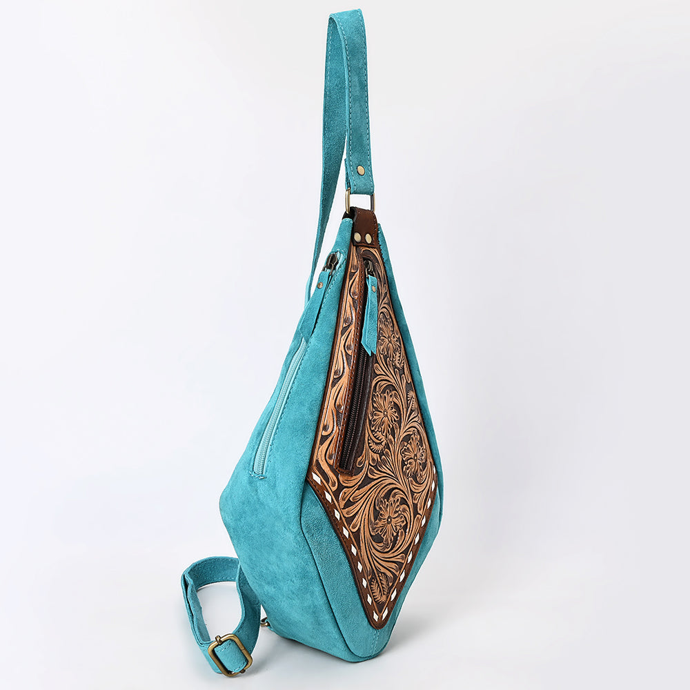 American Darling Sling Beautifully Hand Tooled Genuine Leather