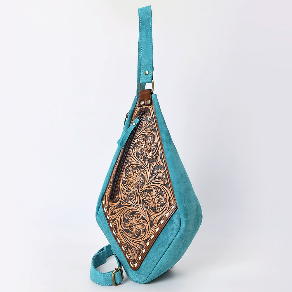 American Darling Sling Beautifully Hand Tooled Genuine Leather
