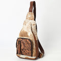 American Darling Sling Hand Tooled Hair-On Genuine Leather