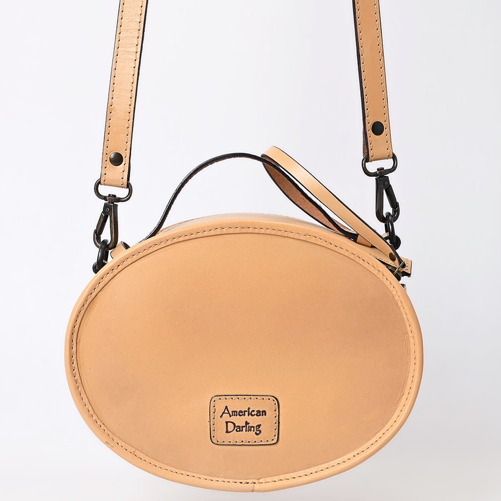 American Darling Canteen Hand Tooled Genuine Leather