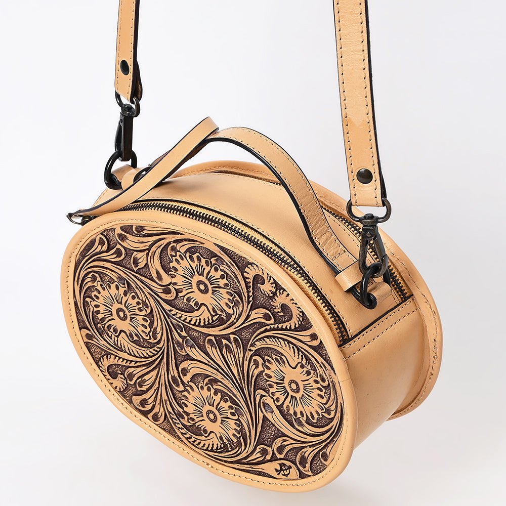 American Darling Canteen Hand Tooled Genuine Leather
