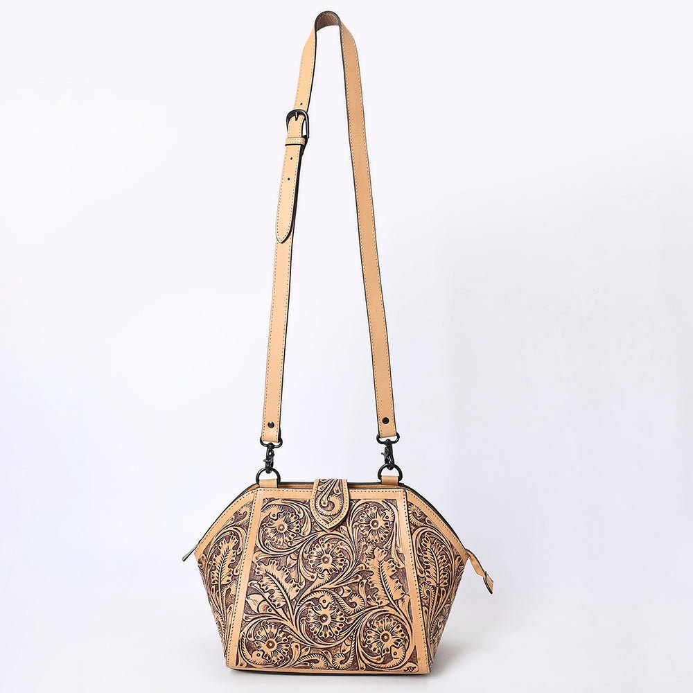 American Darling Large Crossbody Hand Tooled Genuine Leather