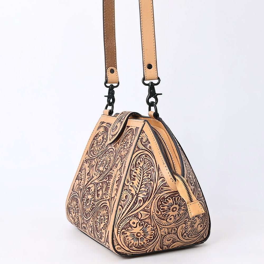 American Darling Large Crossbody Hand Tooled Genuine Leather