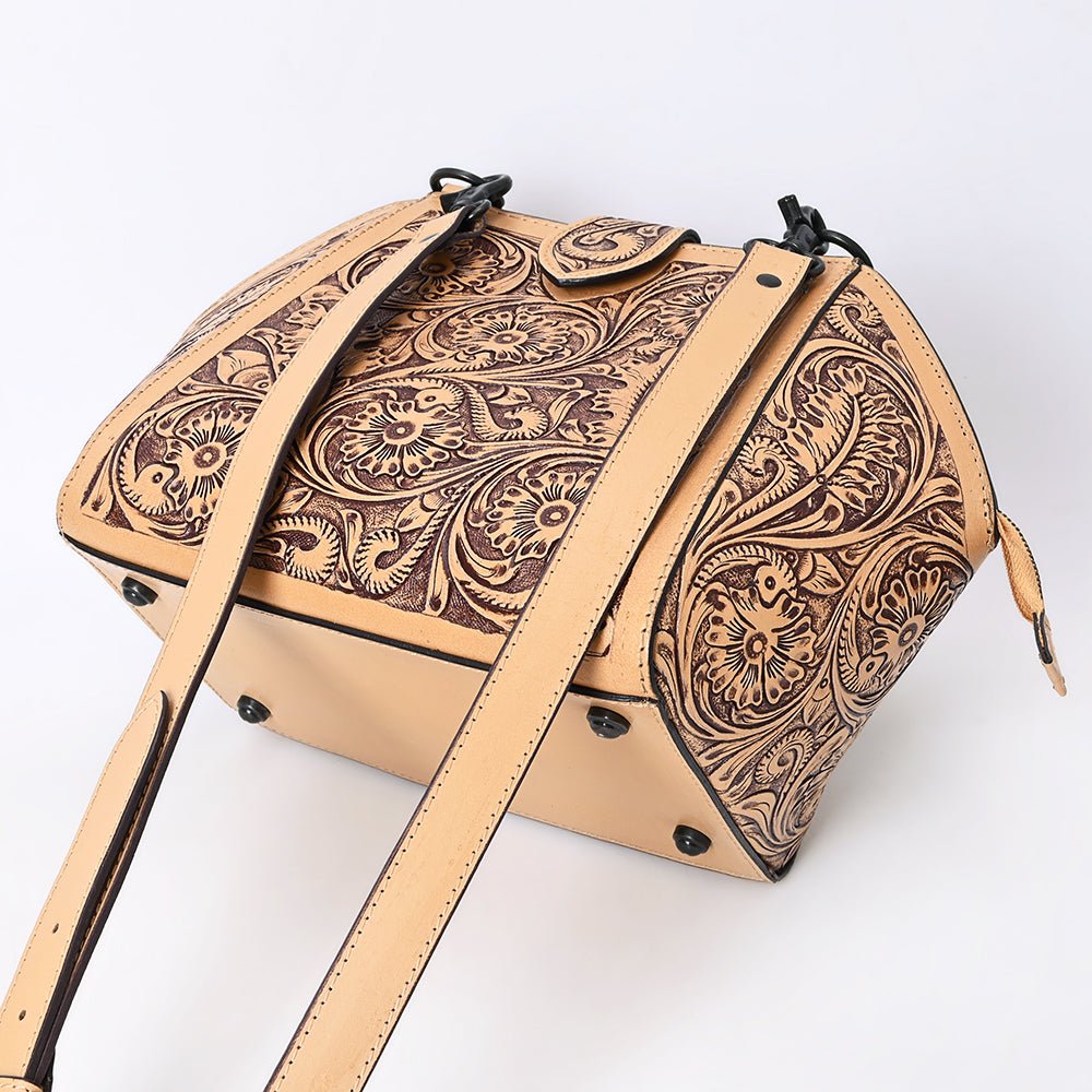 American Darling Large Crossbody Hand Tooled Genuine Leather