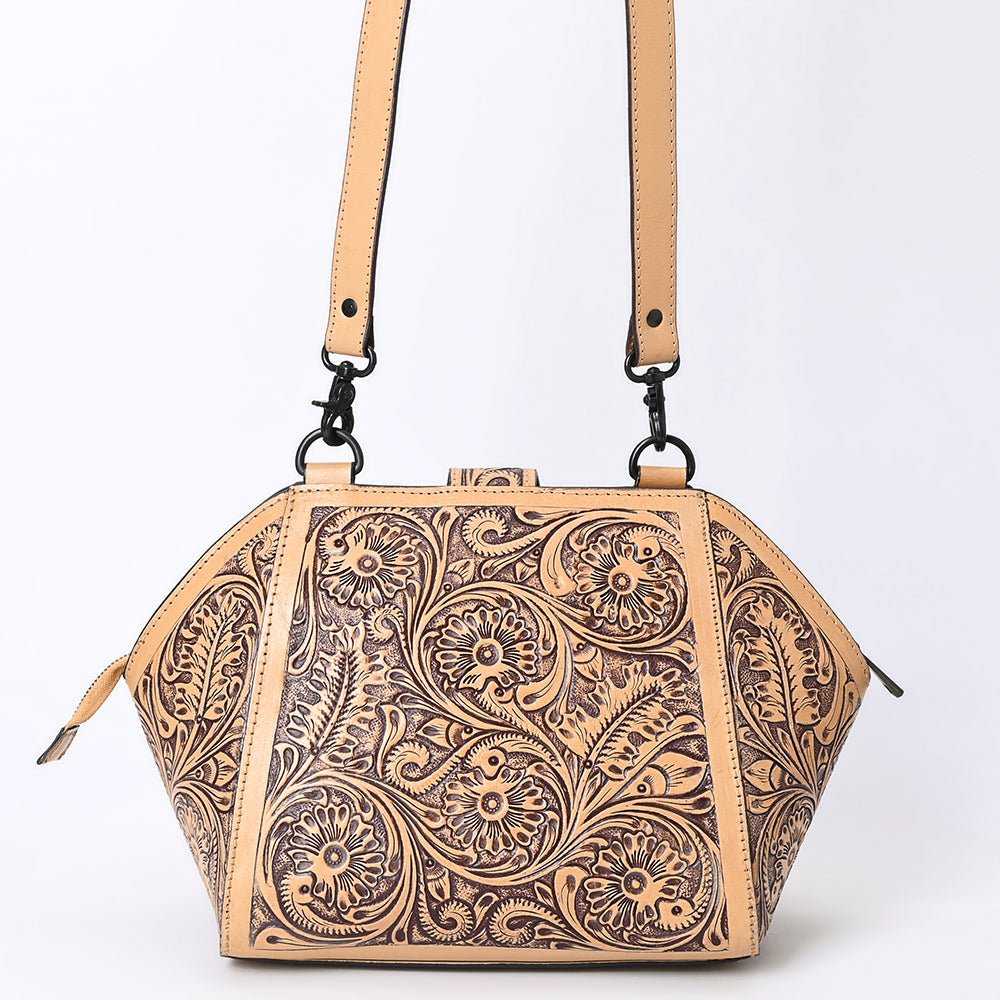 American Darling Large Crossbody Hand Tooled Genuine Leather
