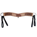 COMFYTACK Western Leather Horse Tripping Breast Collar Brown Floral Carved