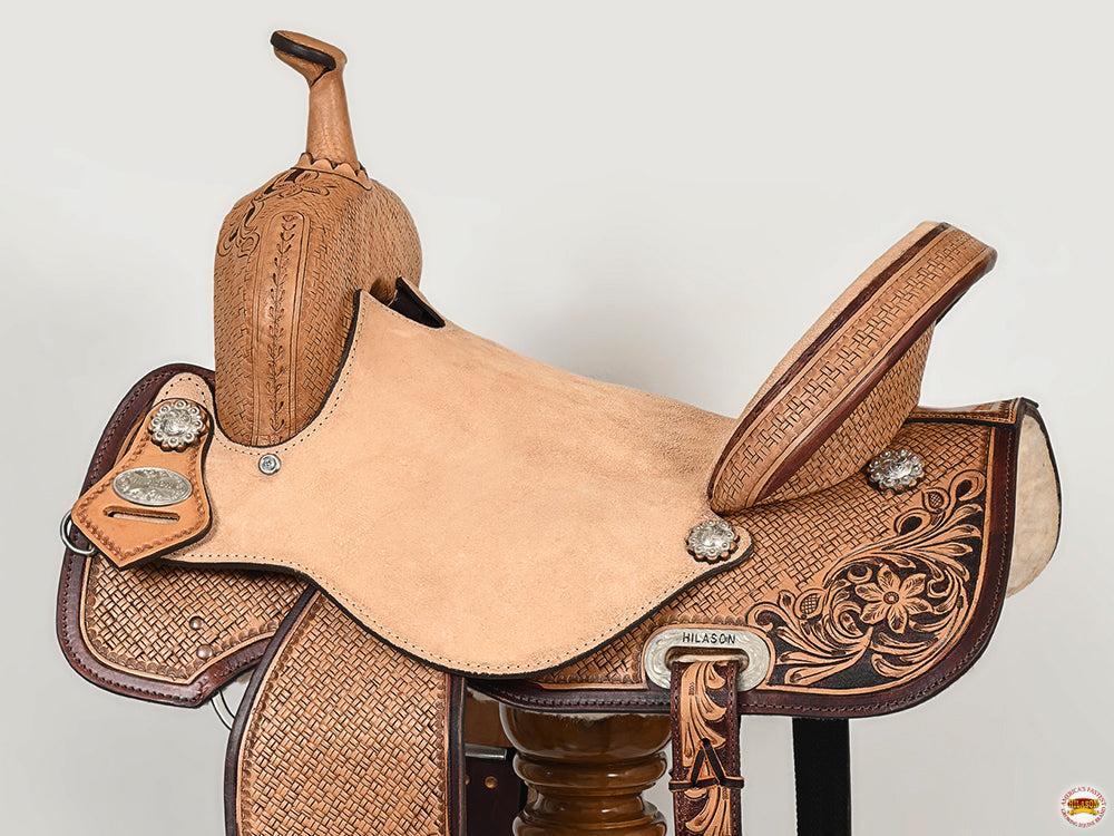 Hilason Flex Tree Western Horse Saddle, Antique Brown