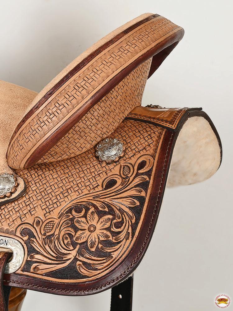 Hilason Flex Tree Western Horse Saddle, Antique Brown