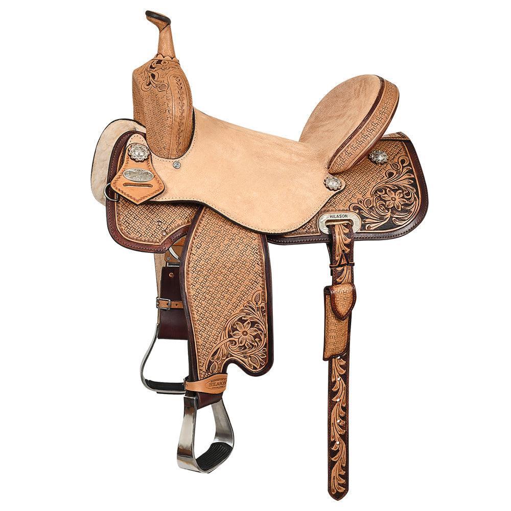 Hilason Flex Tree Western Horse Saddle, Antique Brown