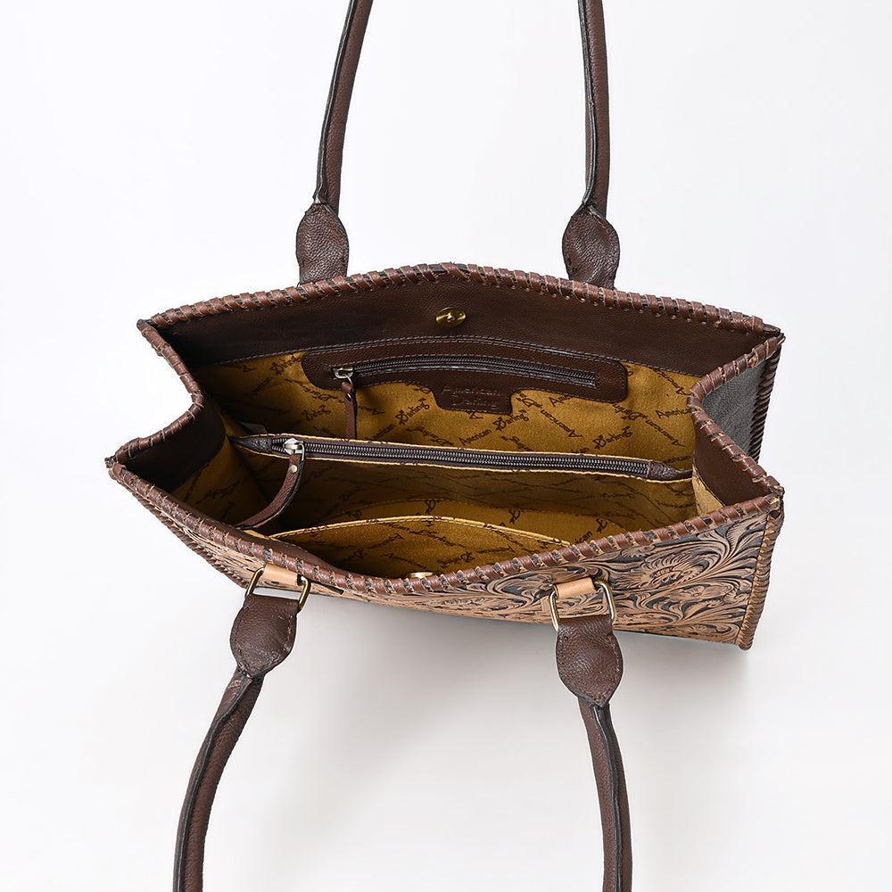 American Darling Hand-Tooled Genuine Leather Tote