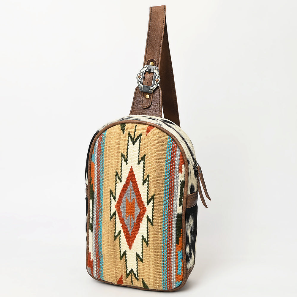 American Darling Hair-On Genuine Leather Sling Bag
