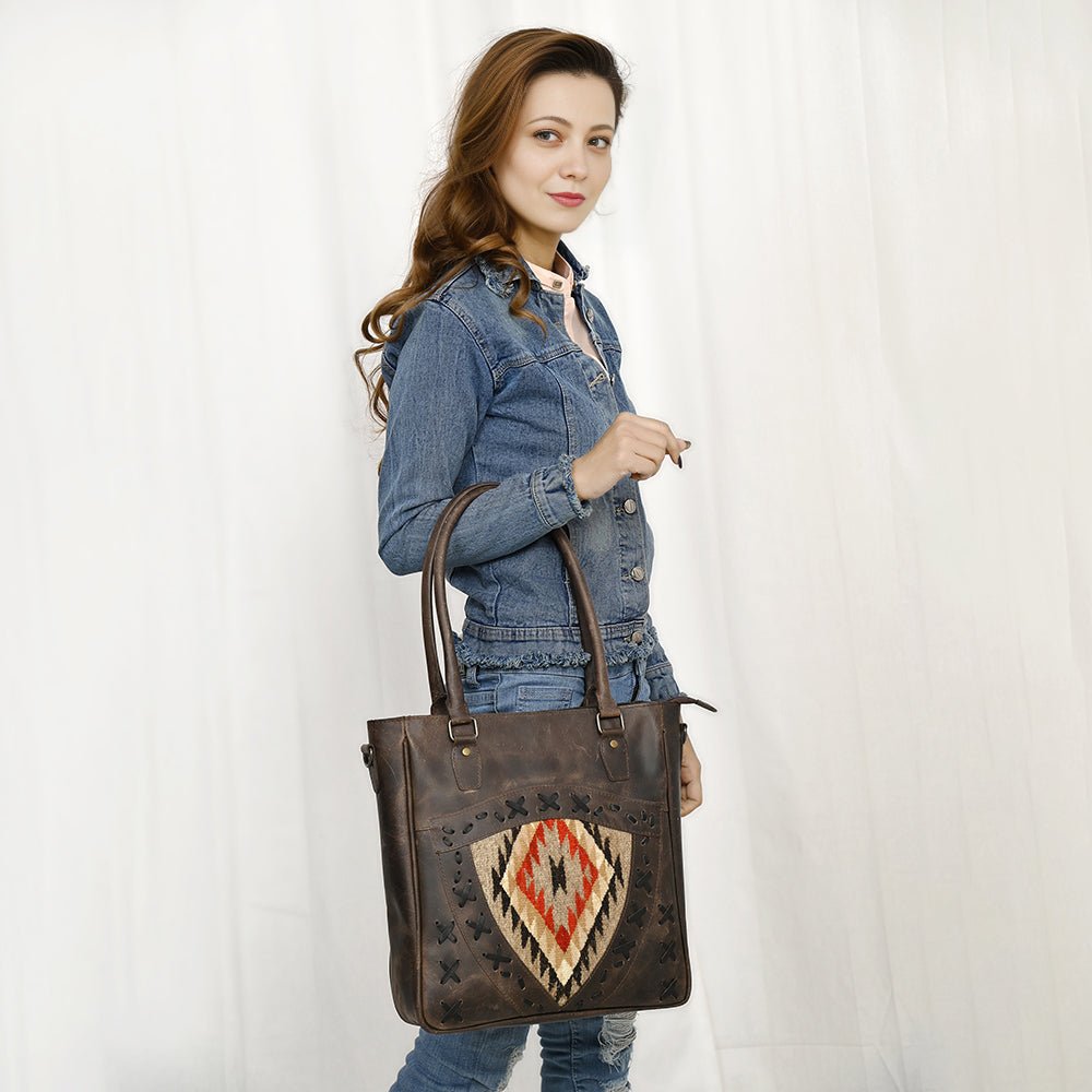 American Darling Genuine Leather Tote