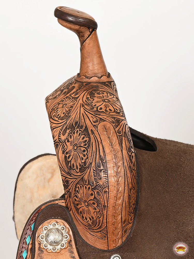 Flex Tree Western Saddle For Trail Riding And Endurance Leatherbound Comfort Design