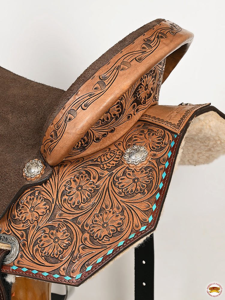 Flex Tree Western Saddle For Trail Riding And Endurance Leatherbound Comfort Design