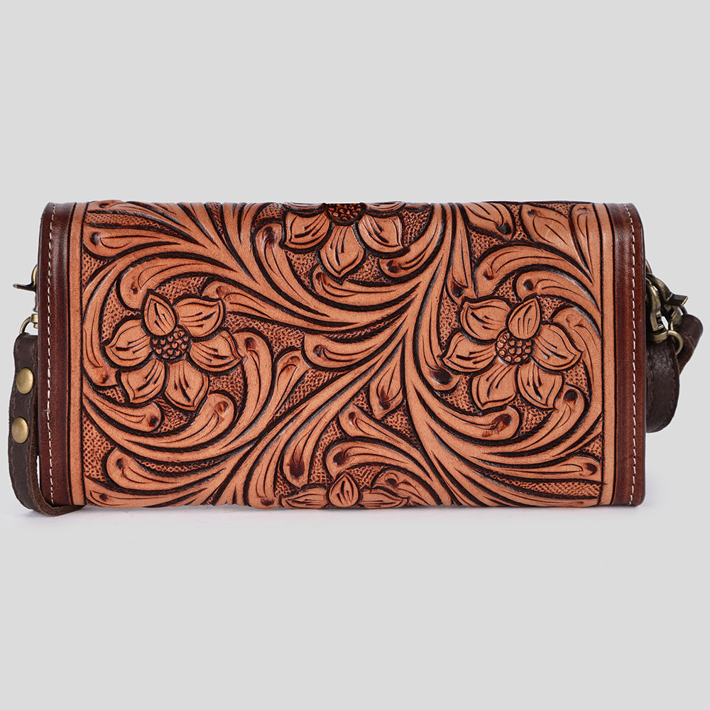 American Darling Hand-Tooled Genuine Leather Wallet