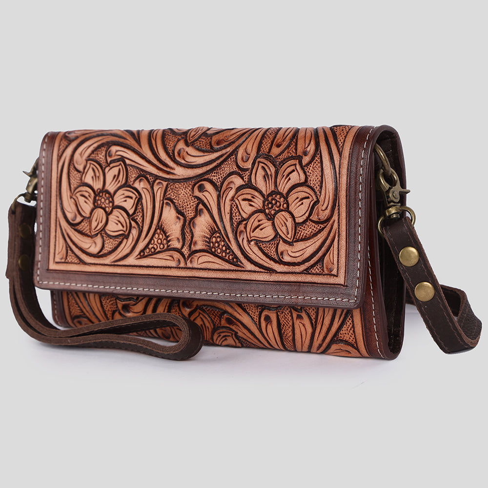 American Darling Hand-Tooled Genuine Leather Wallet