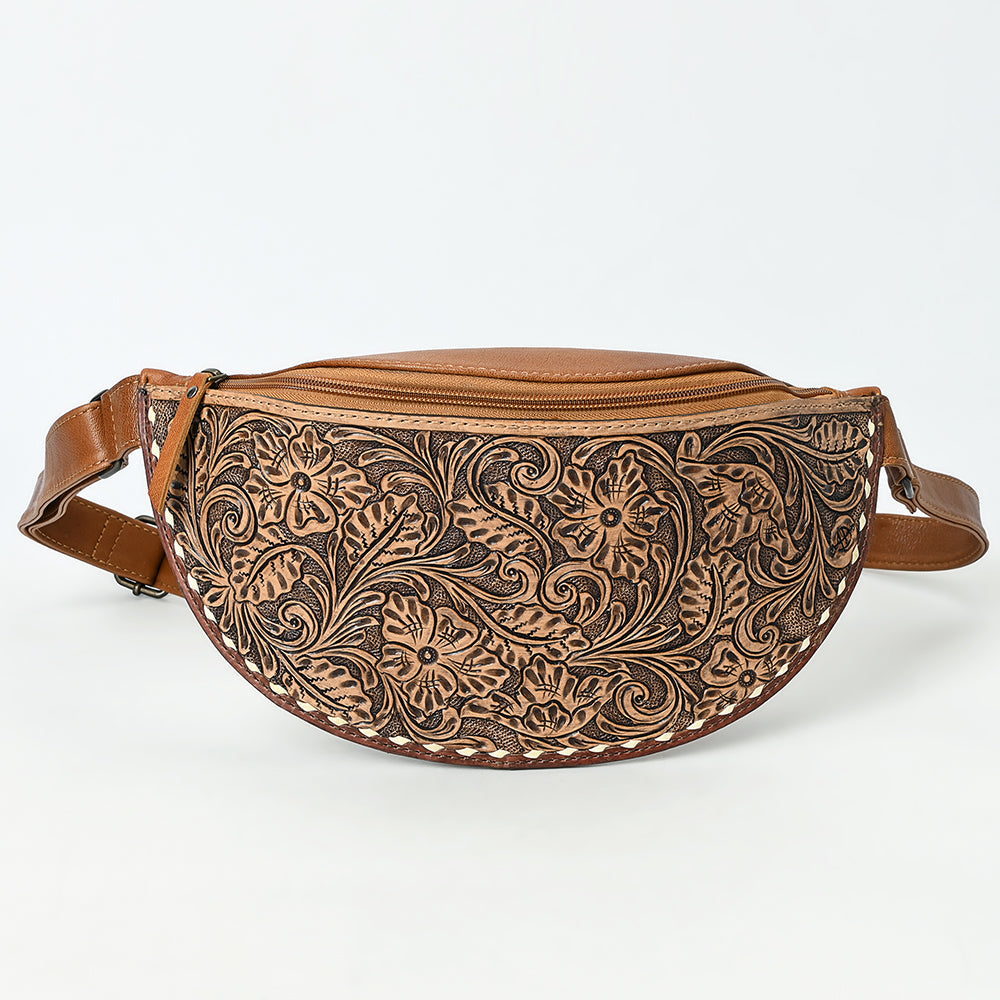 American Darling Fanny Pack Beautifully Hand Tooled Genuine Leather