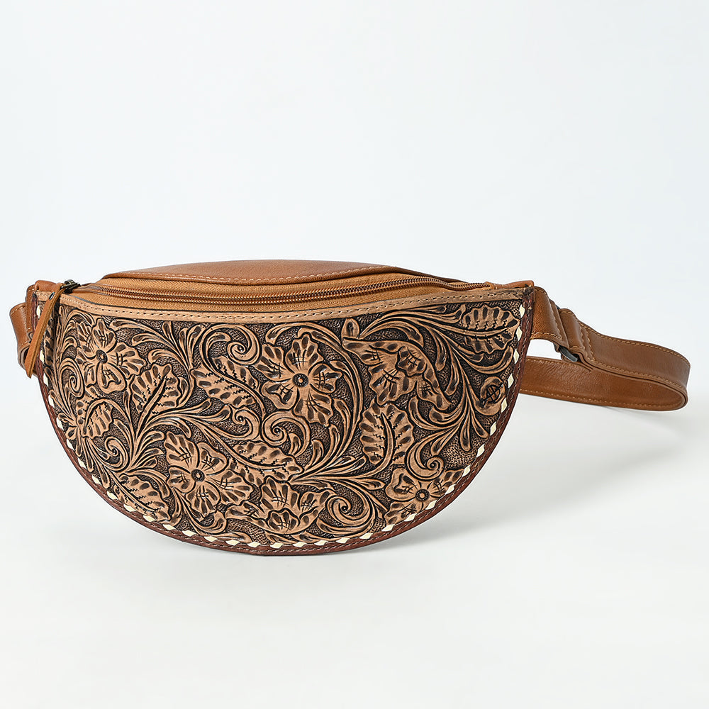 American Darling Fanny Pack Beautifully Hand Tooled Genuine Leather