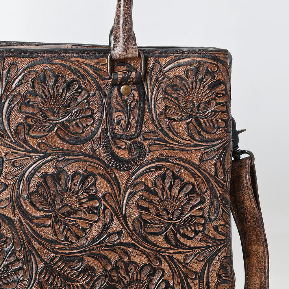 American Darling Tote Beautifully Hand Tooled Genuine Leather women bag western handbag purse | Travel Bags College Casual