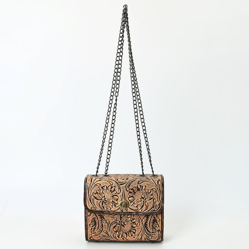 American Darling Small Crossbody Beautifully Hand Tooled Genuine Leather