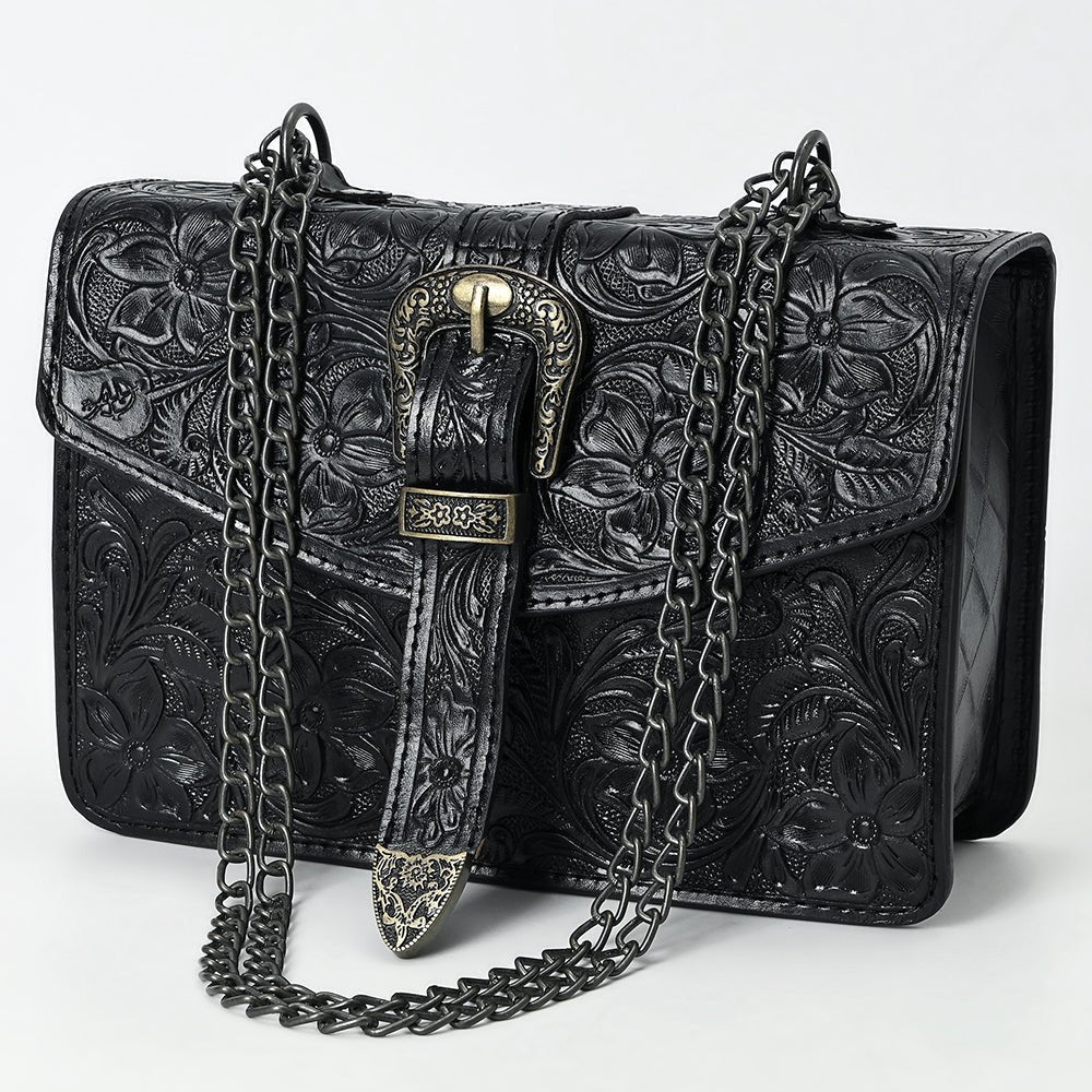 American Darling Small Crossbody Beautifully Hand Tooled Genuine Leather