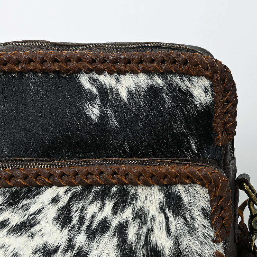 American Darling Crossbody Hair On Genuine Leather Women Bag Western Handbag Purse