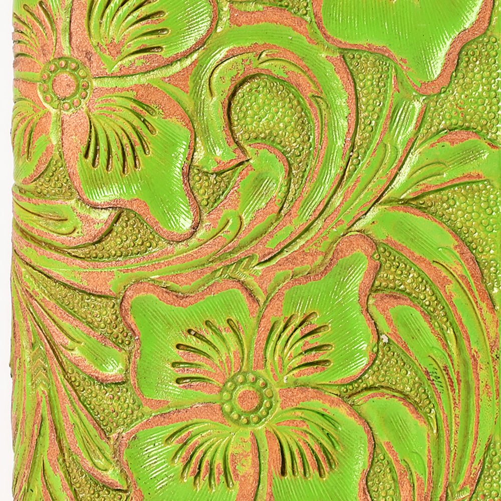 American Darling Clutch Beautifully Hand Tooled Genuine Leather
