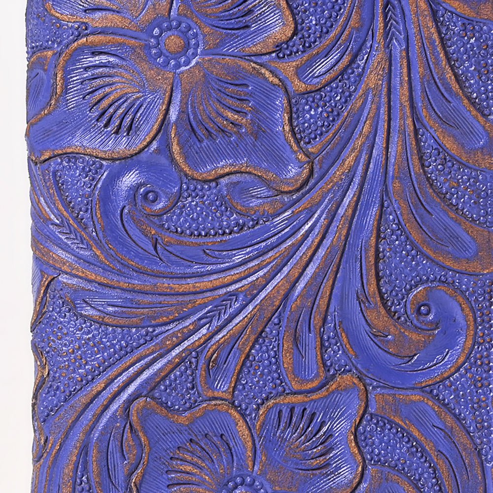 American Darling Clutch Beautifully Hand Tooled Genuine Leather