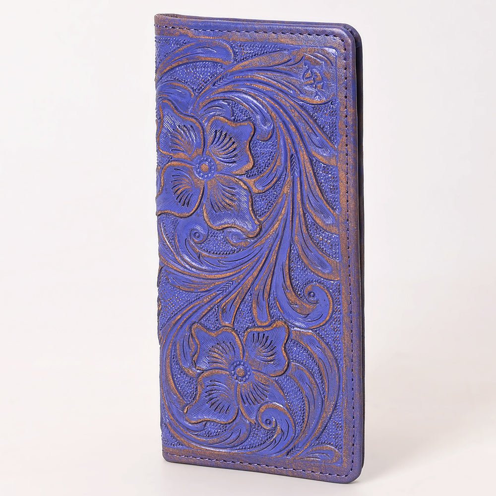 American Darling Clutch Beautifully Hand Tooled Genuine Leather
