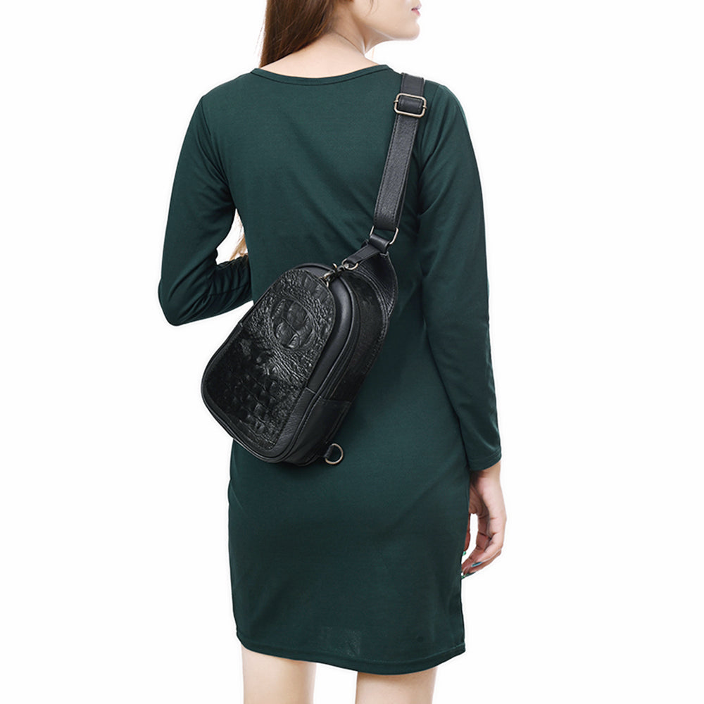 American Darling Crocodile embossed Genuine Leather