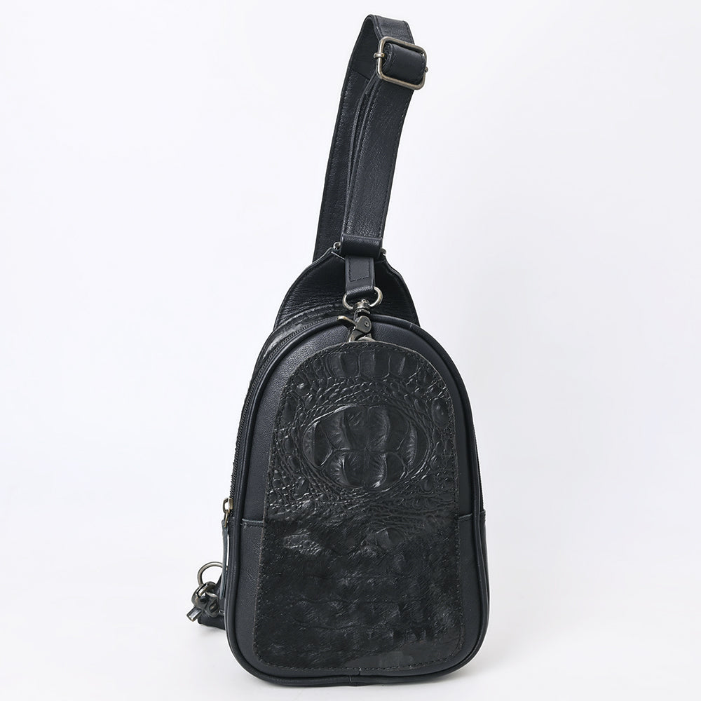 American Darling Sling Crocodile embossed Genuine Leather women bag western handbag purse | for