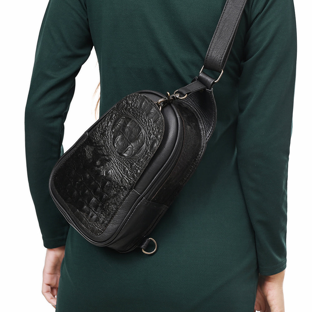 American Darling Crocodile embossed Genuine Leather