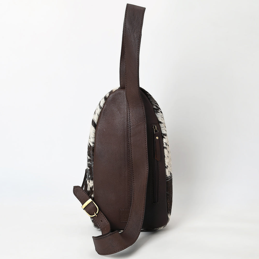 American Darling Sling Beautifully Hand Tooled Hair-On Genuine Leather