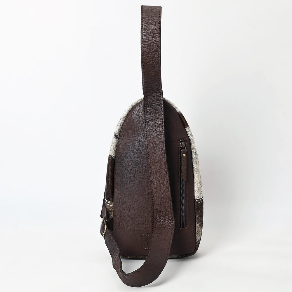 American Darling Sling Beautifully Hand Tooled Hair-On Genuine Leather