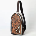 American Darling Sling Beautifully Hand Tooled Hair-On Genuine Leather