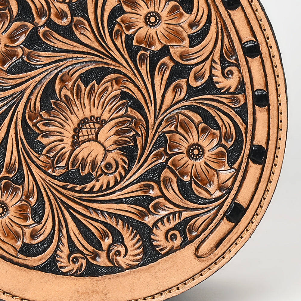 American Darling Canteen Hand Tooled Genuine Leather