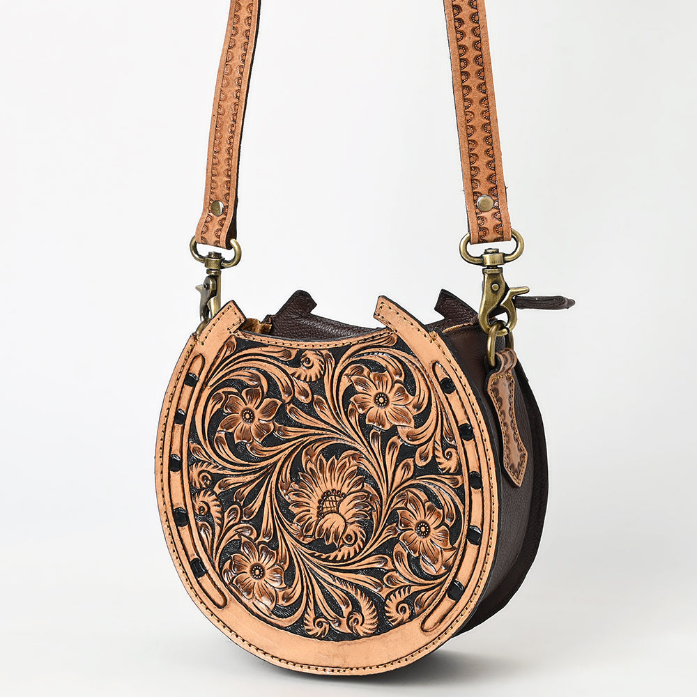 American Darling Canteen Hand Tooled Genuine Leather