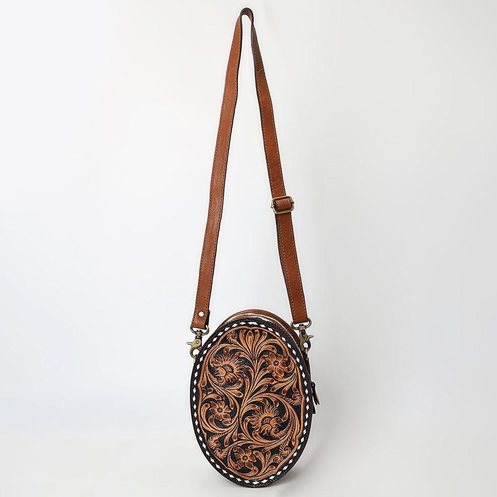 American Darling Canteen Beautifully Hand Tooled Genuine Leather