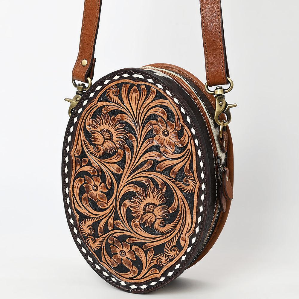 American Darling Canteen Beautifully Hand Tooled Genuine Leather