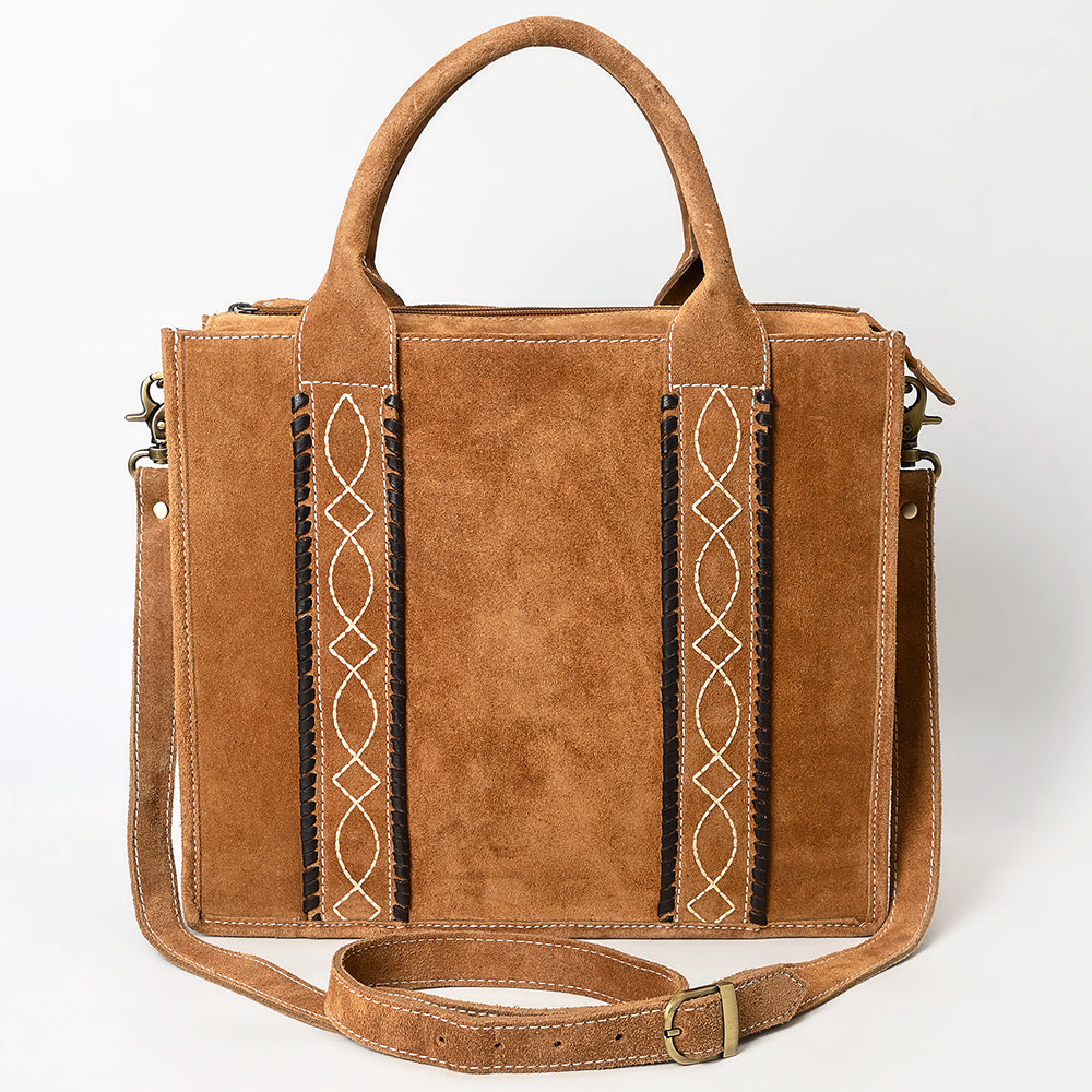 American Darling Tote Genuine Suede Leather
