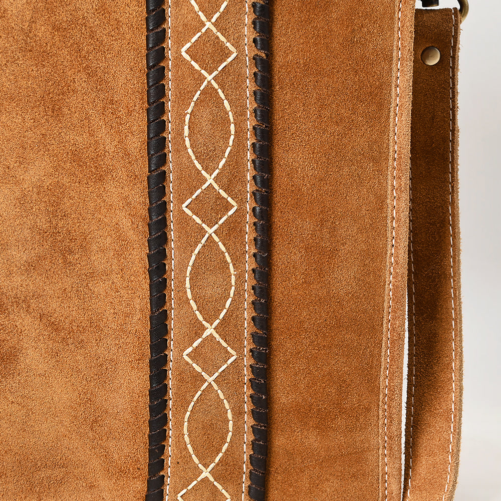 American Darling Tote Genuine Suede Leather