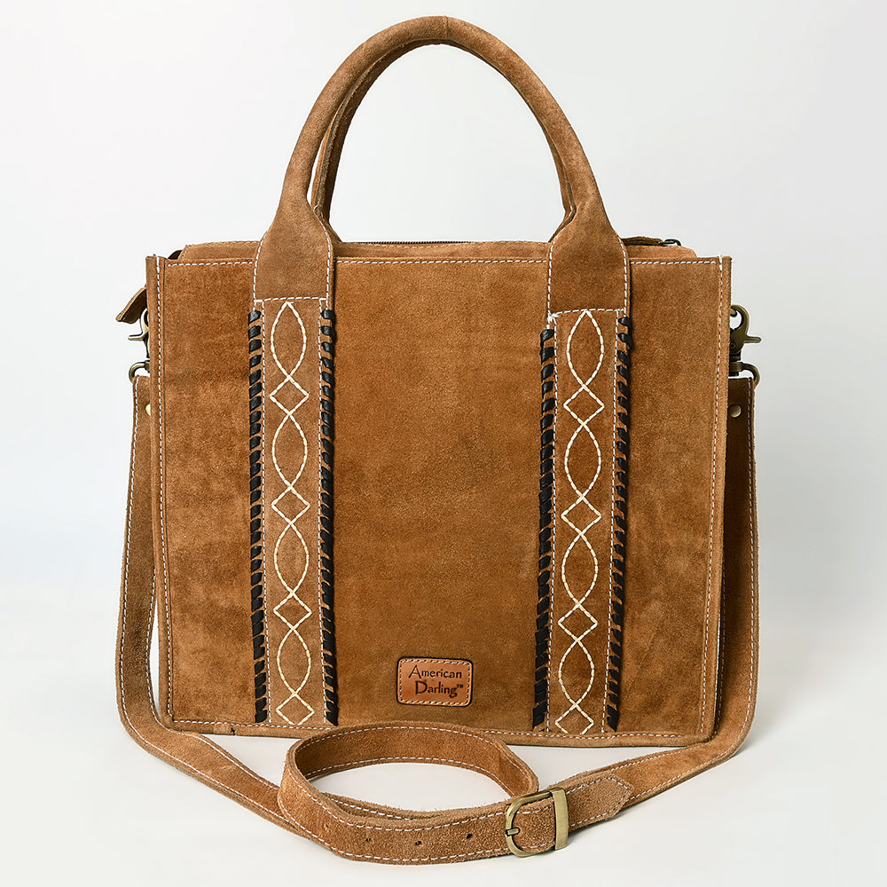 American Darling Tote Genuine Suede Leather